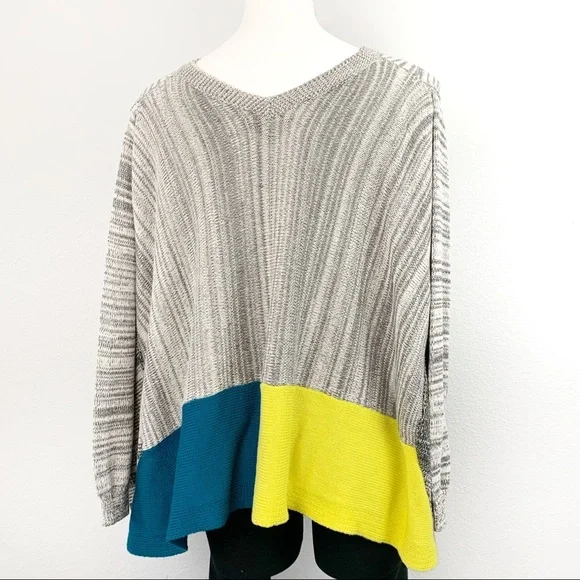 Jack By BB Dakota Color Block Cape Cardigan - Picture 5 of 7